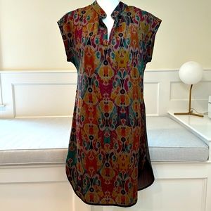 Boho Dress - tunic style with longer back. Size L